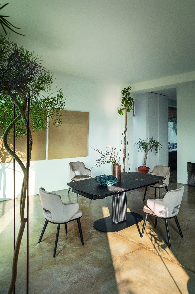 ραπεζαρία Cameo ξύλινη κομψές γραμμές — Calligaris — Αθήνα — Adamopoulos Casa Ideale